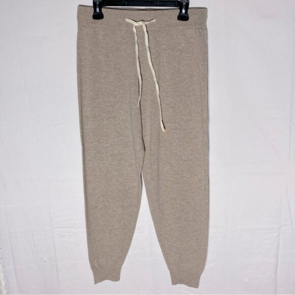 SOLD-Summersalt Beige Wool Cashmere Blend Jogger Hoodie Loungewear Set S/M - Picture 4 of 16